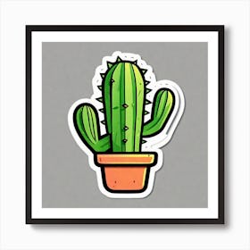 Cactus Sticker 26 Art Print