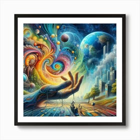 Psychedelic Painting 10 Art Print