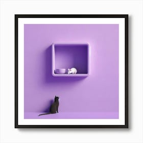 Cat and Mouse Art Print