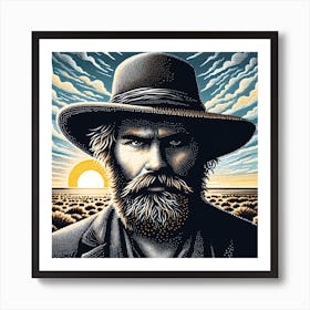 Old Man In The Hat Art Print