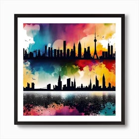 City Skyline 7 Art Print