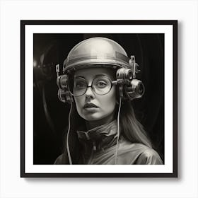 Futuristic Girl 4 Art Print