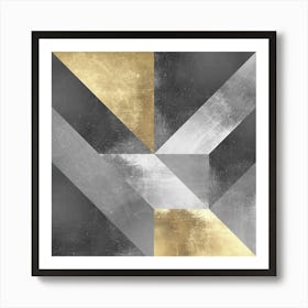 Golden geometry 5 Art Print