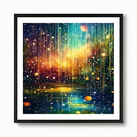 Abstract Starry Sky Art Print