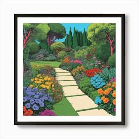 Garden Path 15 Art Print