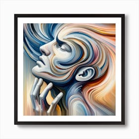 Abstract Of A Woman 1 Art Print