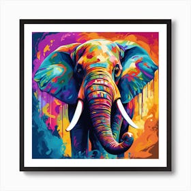 Elephant Painting Art Print