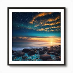 Sunset On Magic Island Art Print