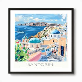 Santorini Greece Art Print