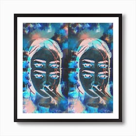 Psychedelic Woman Art Print