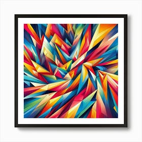 Abstract Triangles 25 Art Print