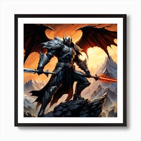 Demon Warrior Warth Art Print