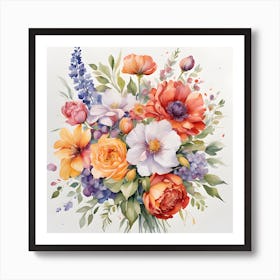 Bouquet Of Flowers 2 Art Print