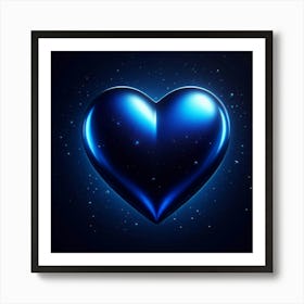Blue Heart Art Print