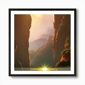 Mountain Scene Art Print