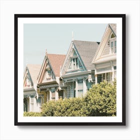 Painted Sisters Homes Art Print