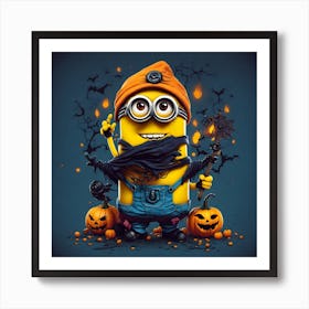 Minion Halloween 1 Art Print