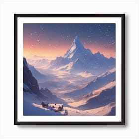 Winter Landscape 42 Art Print