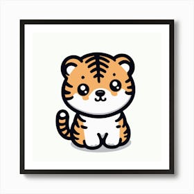 Cute Tiger 4 Art Print