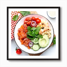 Healthy Salad Art Print