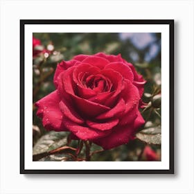 Red Rose Art Print