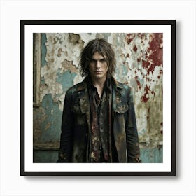 An Aged Arcane Design Transforms The Retro Frame With Various Earthy Tones That Splatter About In A (3) Art Print