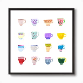 Tiny Cups Art Print