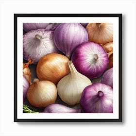 Onion Painting 1 Art Print