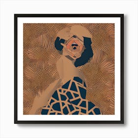 Woman In A Dress 1 Art Print