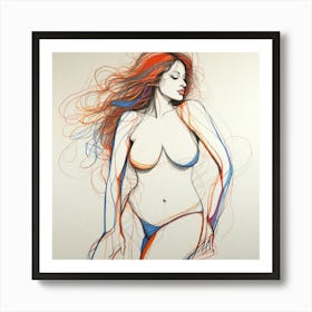 Sexy Woman 4 Art Print