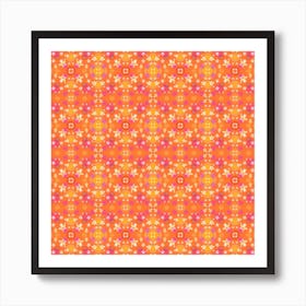 Desktop Pattern Abstract Orange Art Print