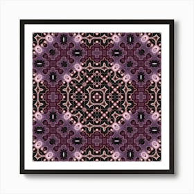 Abstract Pattern Purple Glow 2 Art Print