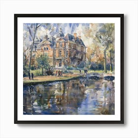 Vondelpark Amsterdam Series. Water Colour 6 Poster