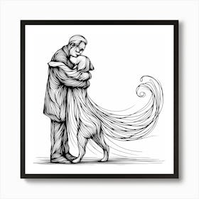 Creative Love And Relationship Illustration 98 Art Print