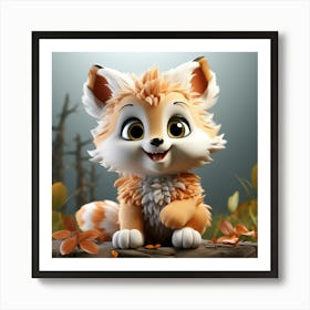 Cute Fox 16 Art Print