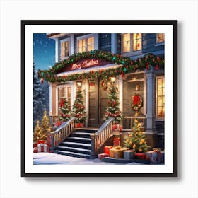 Christmas House 172 Art Print