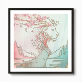 Lion Of Spring Art Print