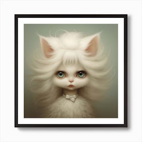 Cat Lady Art Print