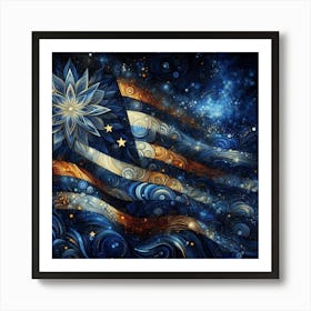 Usa Flag 5 Art Print