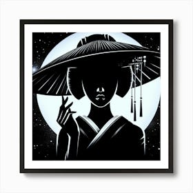 Creativel Geisha Illustration 145 Art Print