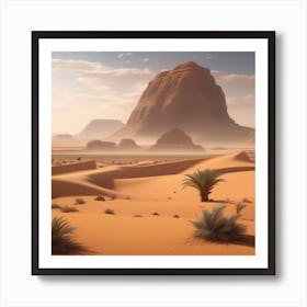 Desert Landscape - Desert Stock Videos & Royalty-Free Footage 33 Art Print