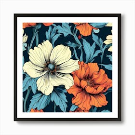 Floral Pattern 11 Art Print