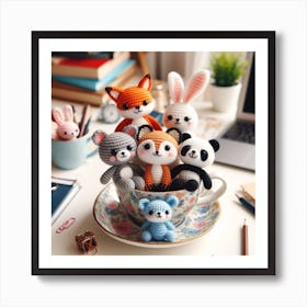 Amigurumi, Animals 3 Art Print