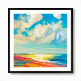 Colorful Beach Art Print