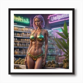 Weed Girl 1 Art Print