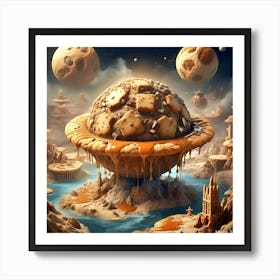 Cookie In Space Art Print