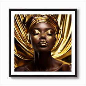 Golden Beauty Art Print