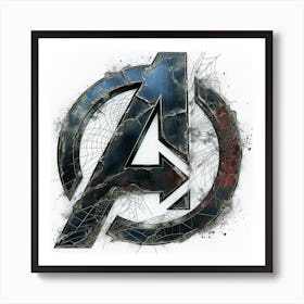 Avengers Logo Art Print