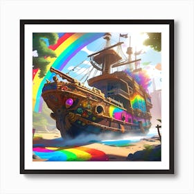 Pirate Ship 3 Art Print