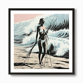 'The Beach III’ Art Print